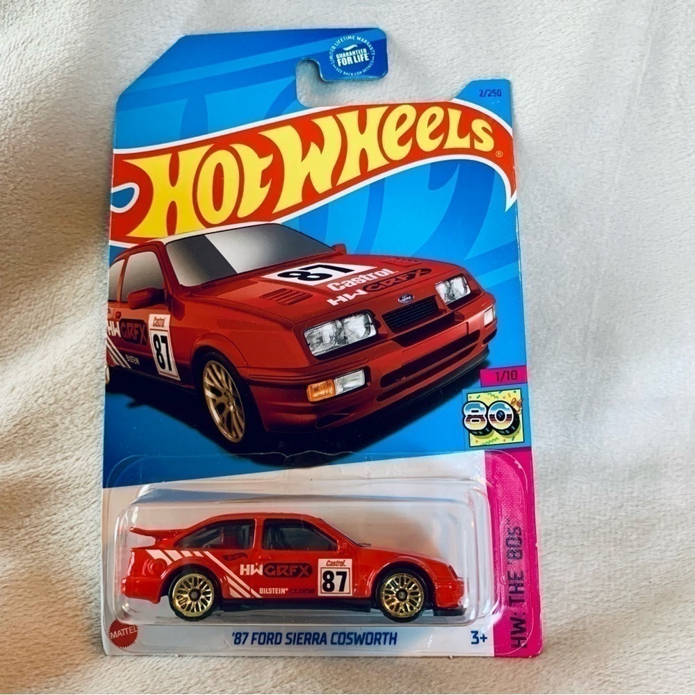 Hot Wheels '87 Ford Sierra Cosworth Red #2 - 2023 HW: The '80s